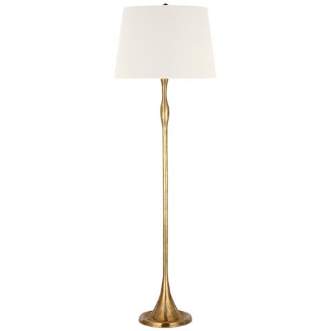Romero Floor Lamp, Antique Brass
