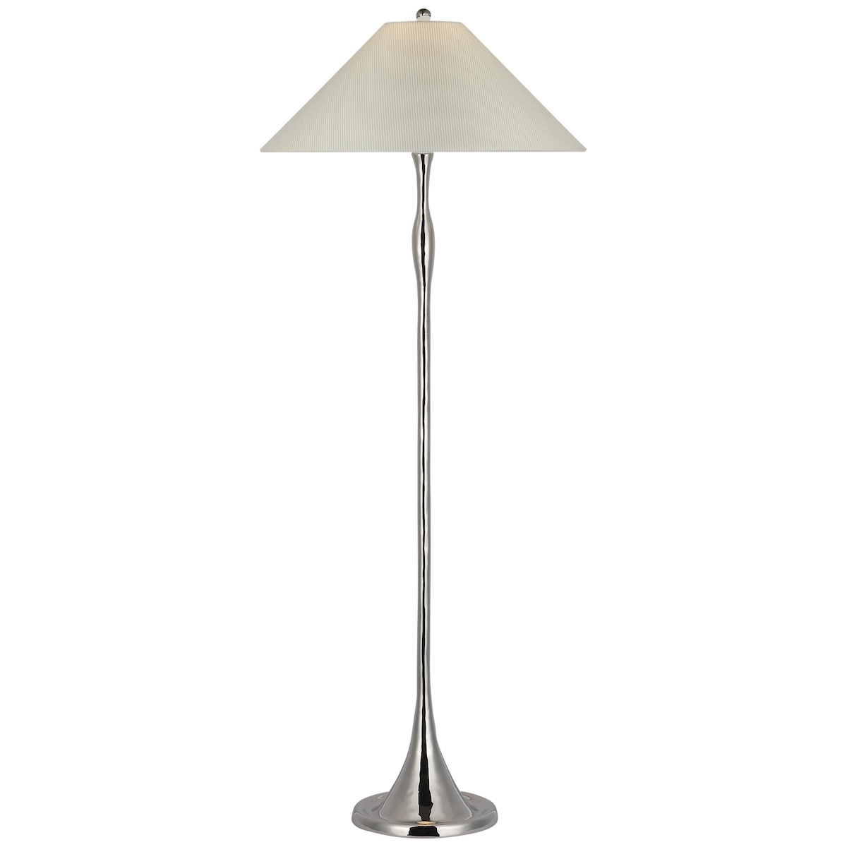 Romero Floor Lamp, Polished Nickel
