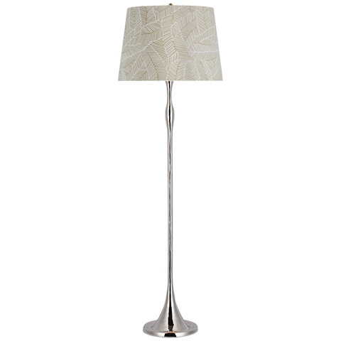 Romero Floor Lamp, Polished Nickel