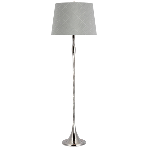 Romero Floor Lamp, Polished Nickel
