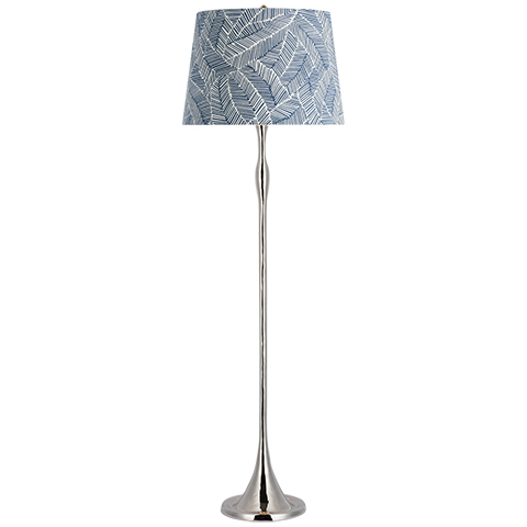 Romero Floor Lamp, Polished Nickel