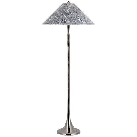 Romero Floor Lamp, Polished Nickel