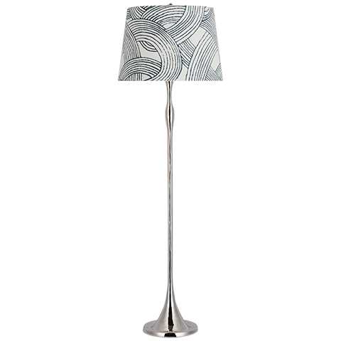 Romero Floor Lamp, Polished Nickel
