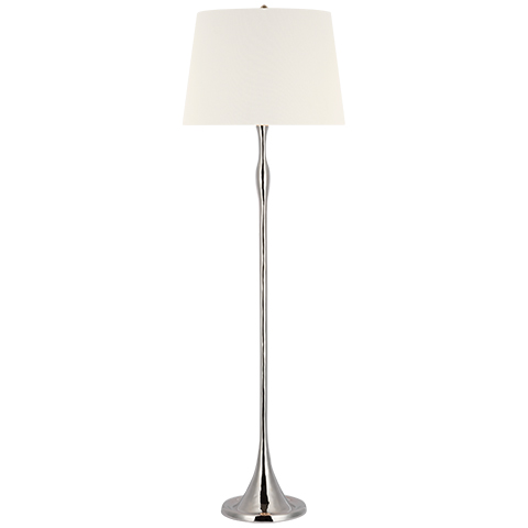 Romero Floor Lamp, Polished Nickel