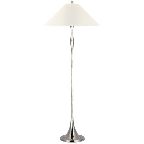Romero Floor Lamp, Polished Nickel