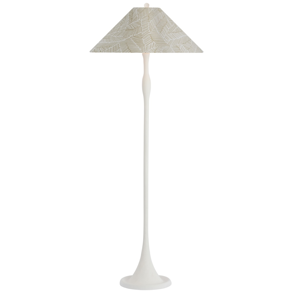 Romero Floor Lamp, Plaster White
