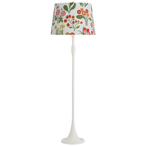 Romero Floor Lamp, Plaster White