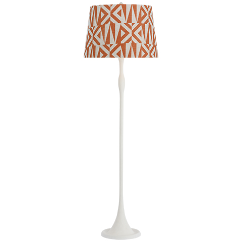 Romero Floor Lamp, Plaster White