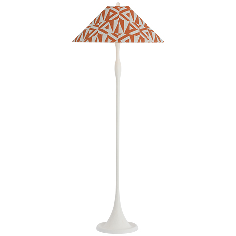 Romero Floor Lamp, Plaster White