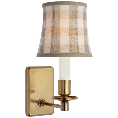 Tara Small Sconce, Antique Brass