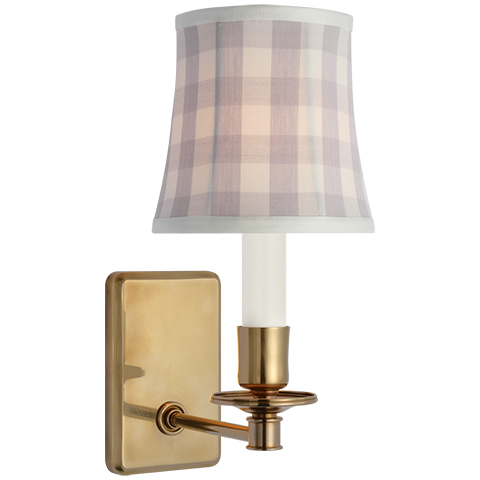 Tara Small Sconce, Antique Brass