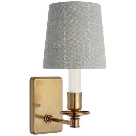 Tara Small Sconce, Antique Brass
