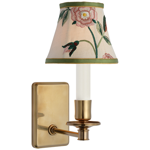 Tara Small Sconce, Antique Brass