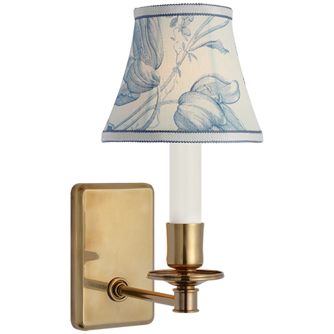 Tara Small Sconce, Antique Brass