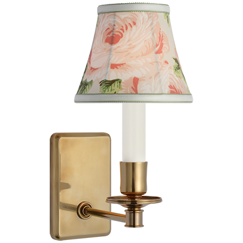 Tara Small Sconce, Antique Brass