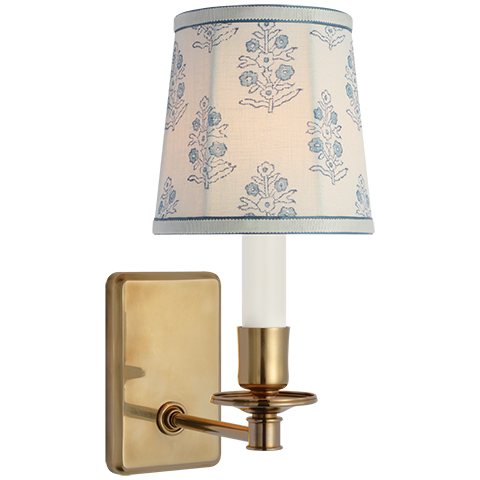 Tara Small Sconce, Antique Brass