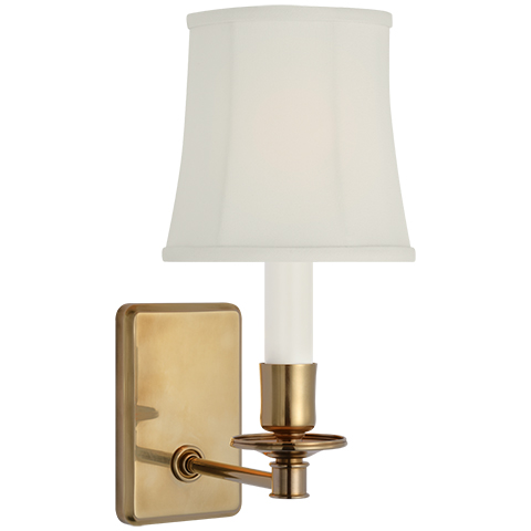 Tara Small Sconce, Antique Brass