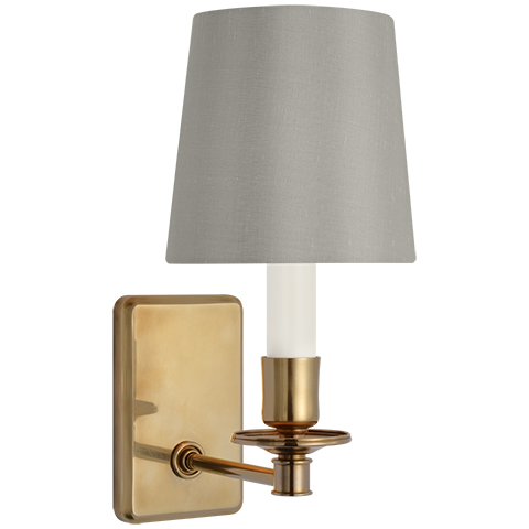 Tara Small Sconce, Antique Brass