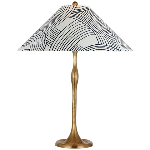 Romero Table Lamp, Antique Brass