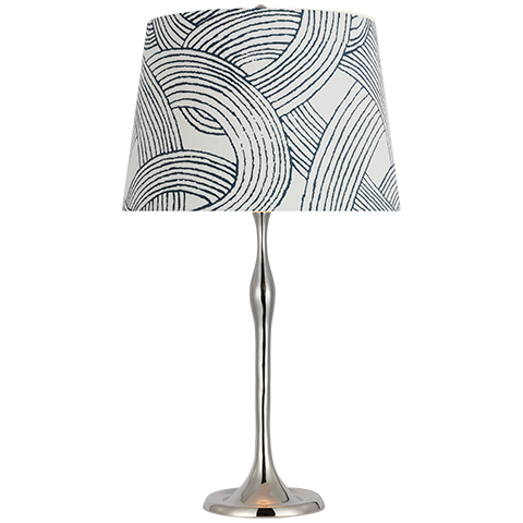 Romero Table Lamp, Polished Nickel