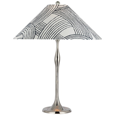 Romero Table Lamp, Polished Nickel