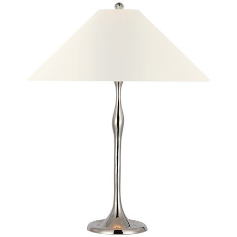 Romero Table Lamp, Polished Nickel