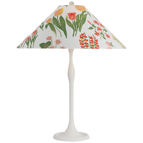 Romero Table Lamp, Plaster White