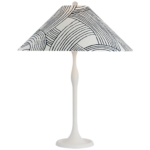 Romero Table Lamp, Plaster White