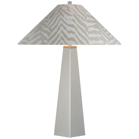 Zoran Table Lamp, Polished Nickel