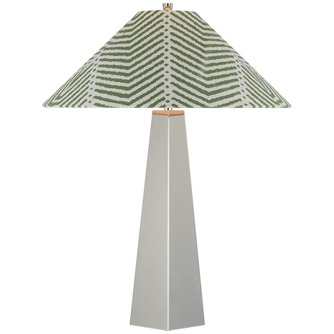 Zoran Table Lamp, Polished Nickel