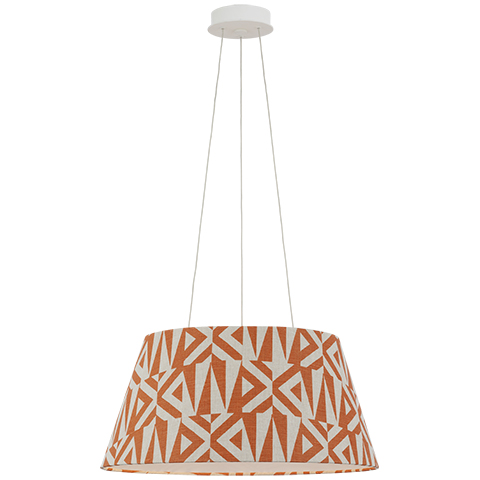 Caufield Hanging Shade, White