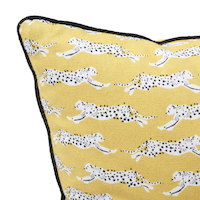 Leaping Leopards Pillow