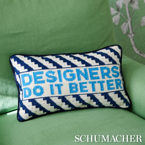 Designers Rock Needlepoint Pillow
