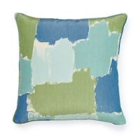 Colorblock Ikat Pillow