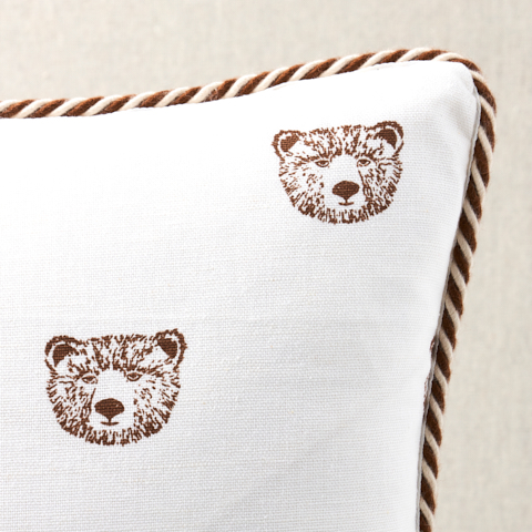 Bear Print Pillow