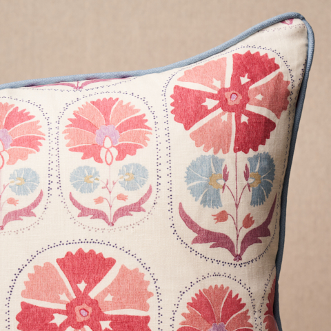 Anjuna Floral Linen Pillow