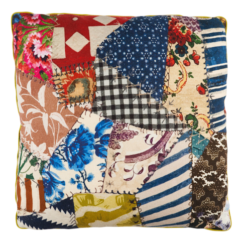 Hotch Potch Crazy Quilt Pillow
