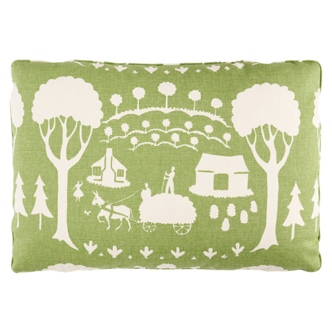Farm Scene Pillow