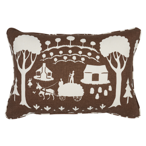 Farm Scene Pillow