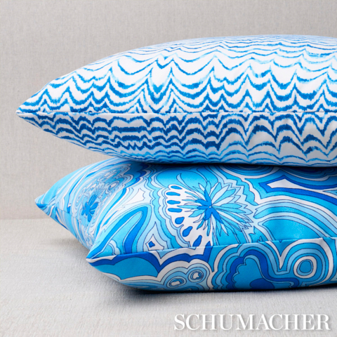 Ink Wave Print I/O Pillow