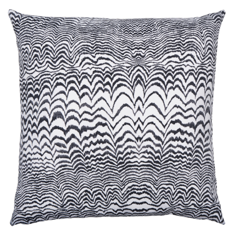 Ink Wave Print I/O Pillow