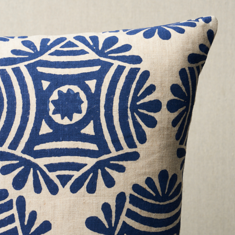 Gilded Star Block Print Pillow