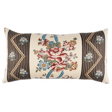 Sylvain Floral Stripe Pillow