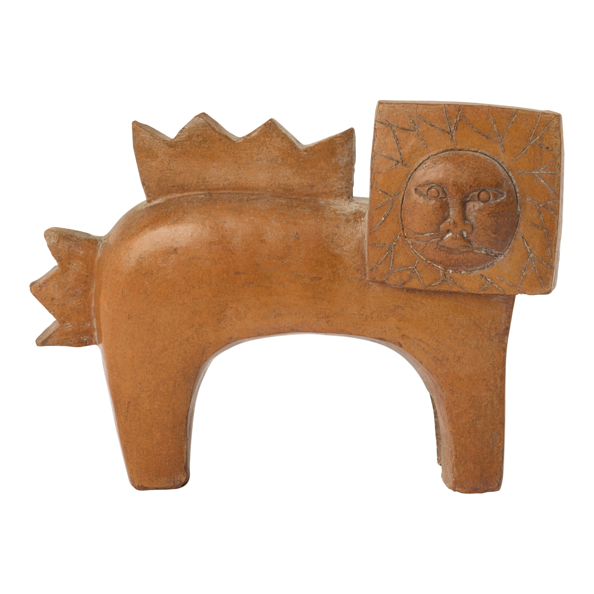 Mid-C Ceramic Lion Book Ends