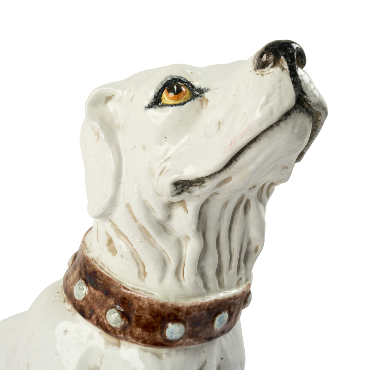 Mid-Century Earthenware Dog