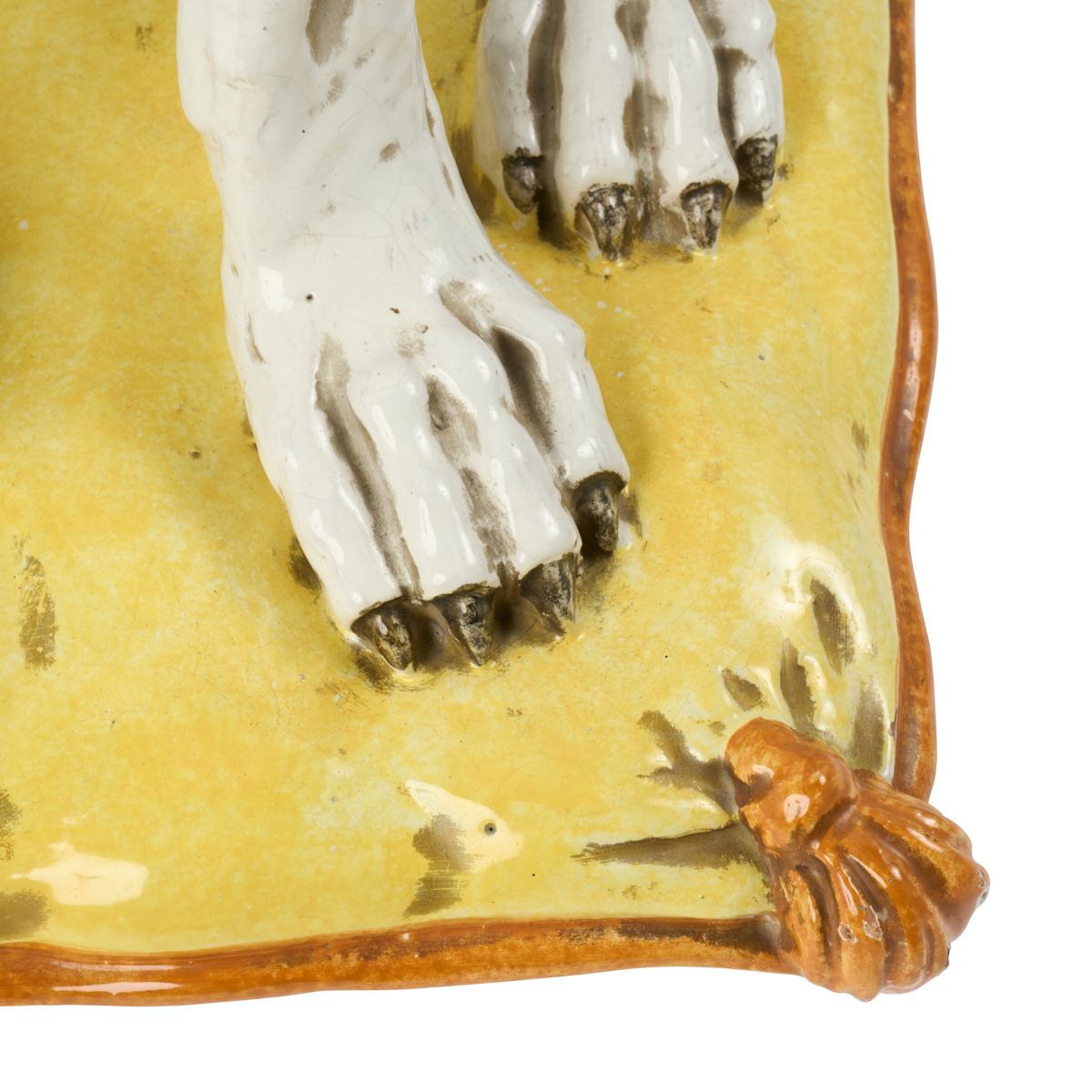 Mid-Century Earthenware Dog