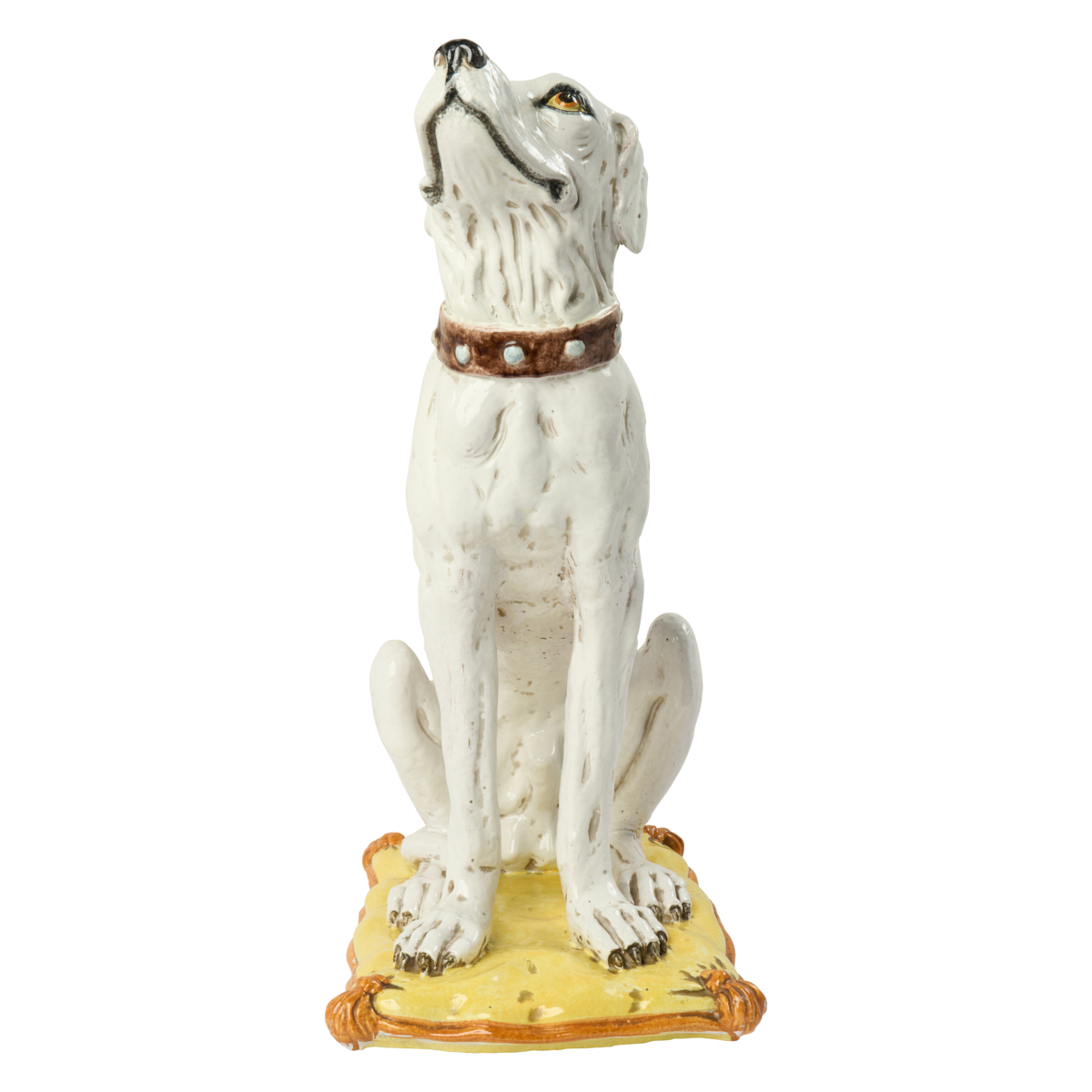 Mid-Century Earthenware Dog