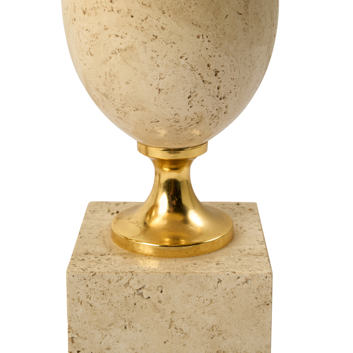 Pair Of Travertine Table Lamps