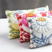 Marguerite Embroidery Pillow B