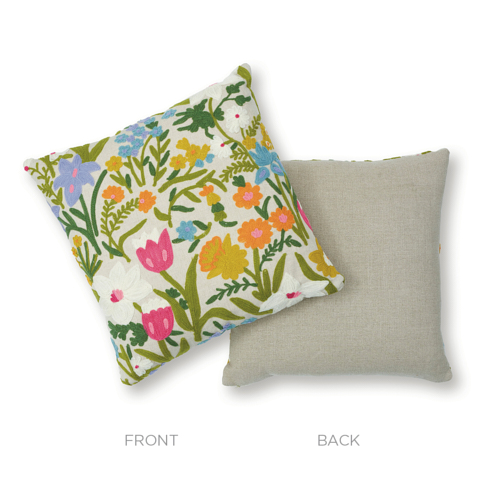 Crewel Garden Pillow